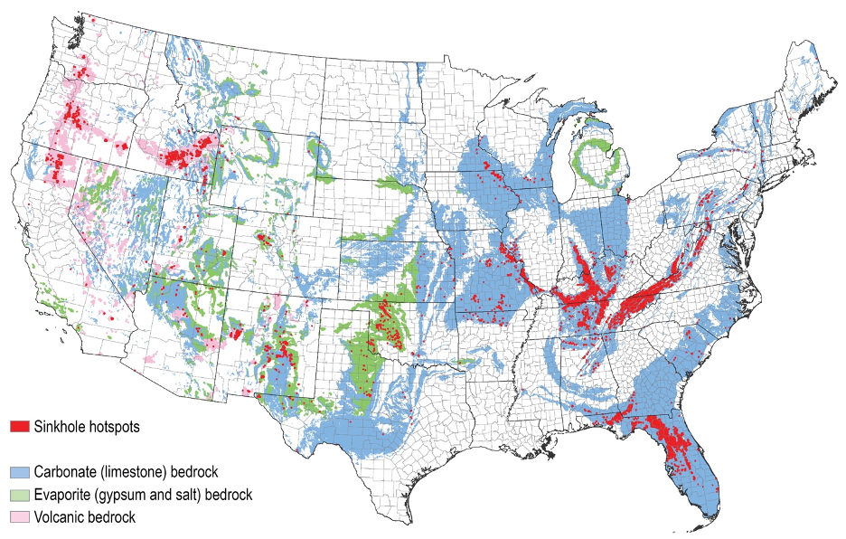 Karst Map of the Conterminous United States - 2020 - USGS